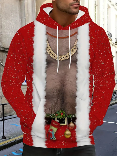Men’s Christmas Print Hoodie