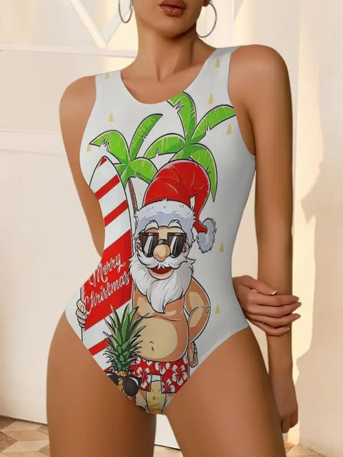 Funny Hawaiian Santa Jumpsuit