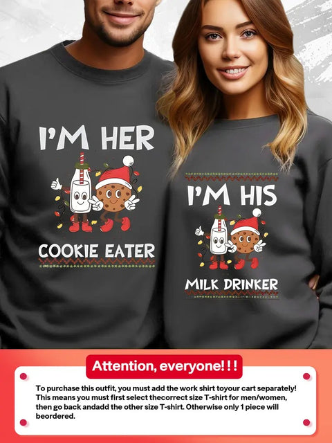 Funny Matching Christmas Couple Shirts