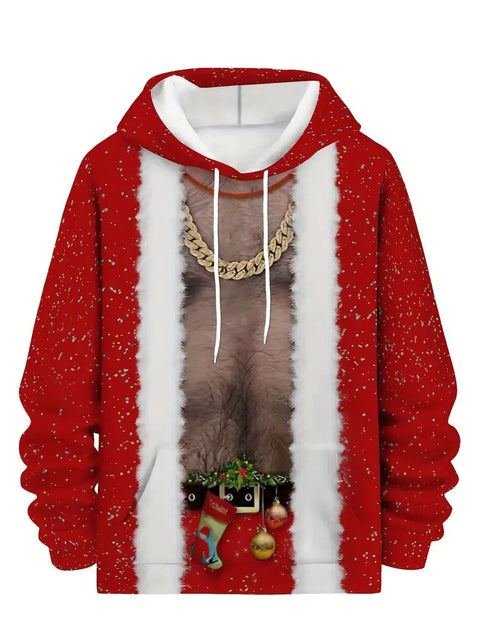 Men’s Christmas Print Hoodie