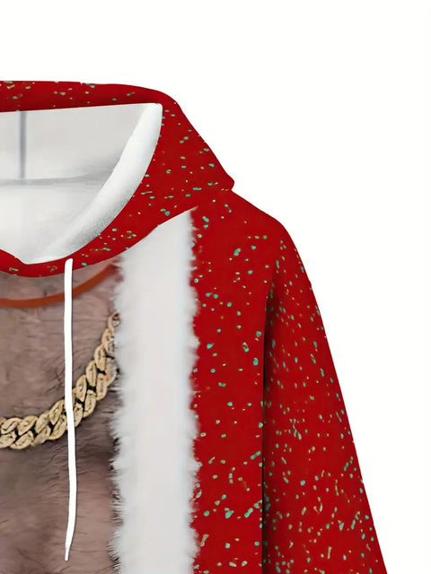 Men’s Christmas Print Hoodie