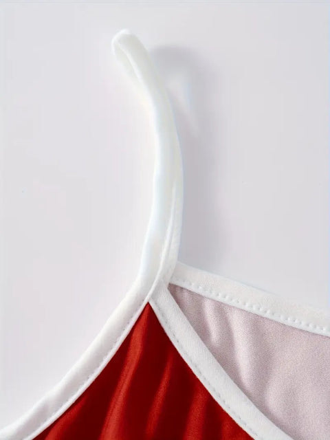 Red & White Snowflake Sling Dress