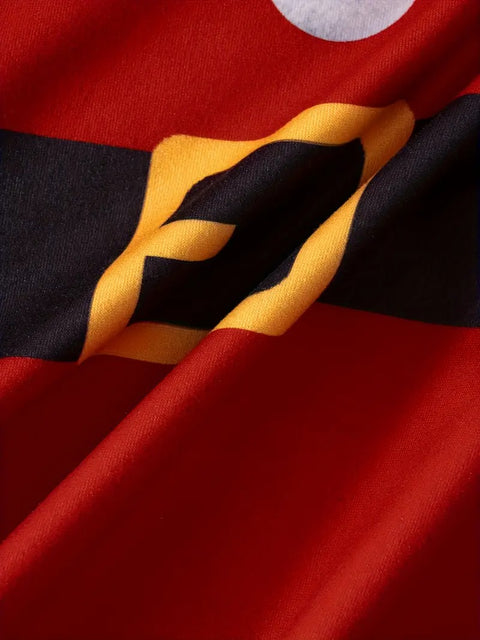 Red & White Snowflake Sling Dress