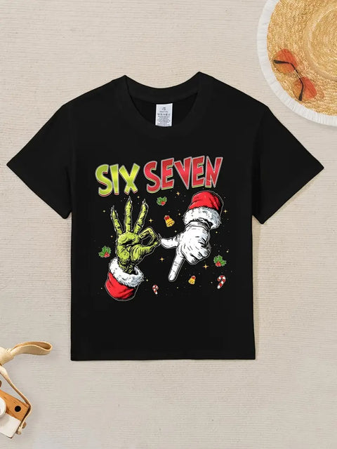 Six Seven 67 Funny Christmas T-Shirt