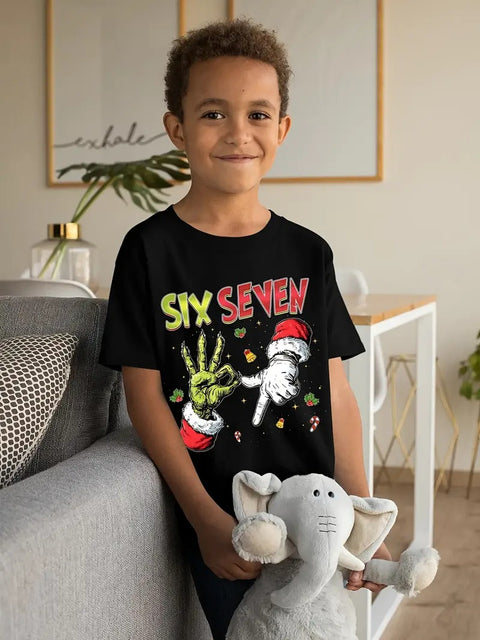Six Seven 67 Funny Christmas T-Shirt