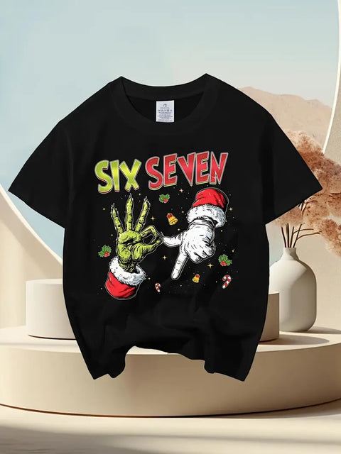 Six Seven 67 Funny Christmas T-Shirt