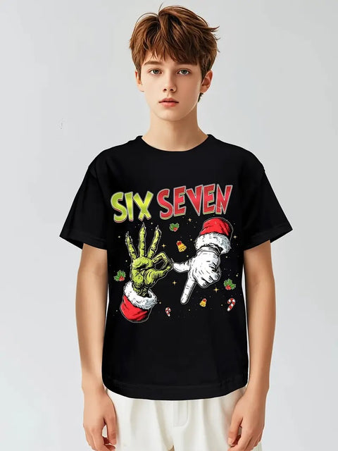 Six Seven 67 Funny Christmas T-Shirt