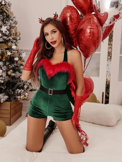 Elegant Pink Holiday Bodysuit