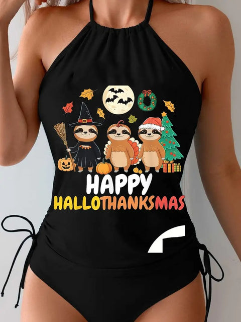 Women’s Festive Sloth Holiday Tee