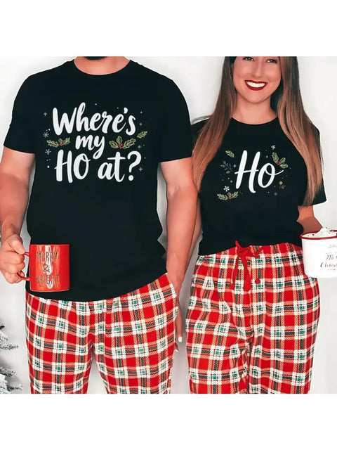 Funny Holiday Pajama Set for Couples